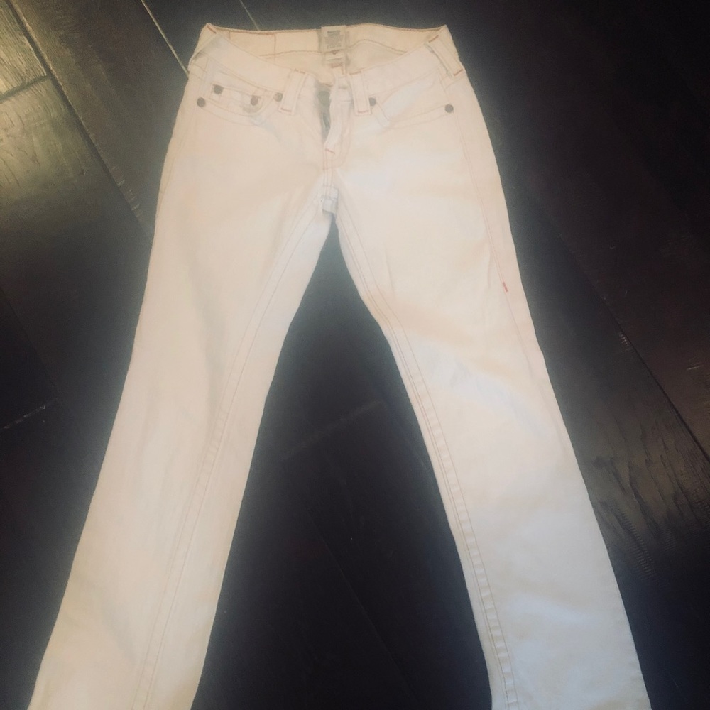 True Religion white jeans